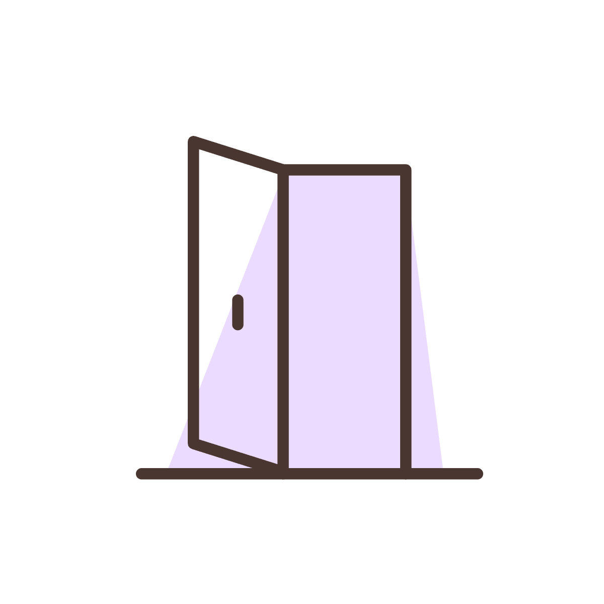 Ilustración de una puerta abierta, valor Accesibilidad